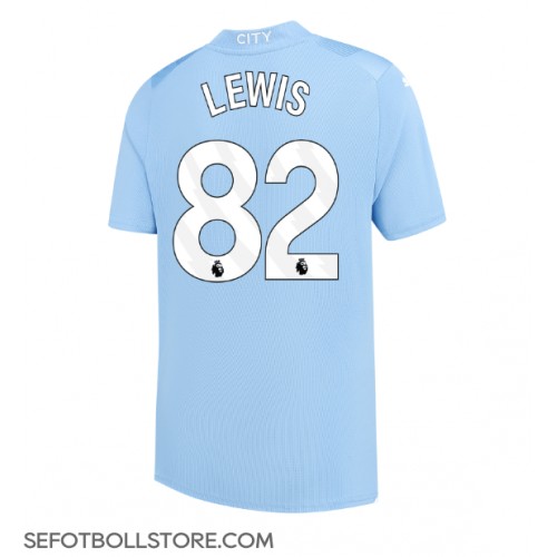 Manchester City Rico Lewis #82 Replika Hemmatröja 2023-24 Kortärmad